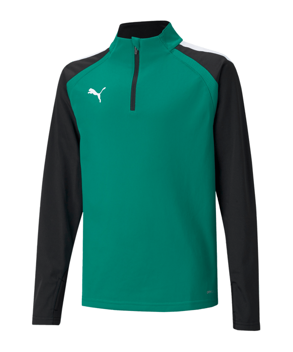 PUMA teamLIGA HalfZip Sweatshirt Grün Schwarz F05