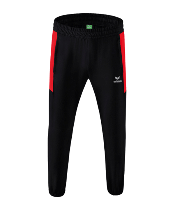 Erima Six Wings Präsentationshose Kids Schwarz Rot - schwarz