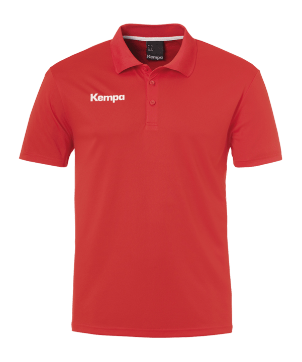 Kempa Poly Poloshirt Kids Rot F02 - rot