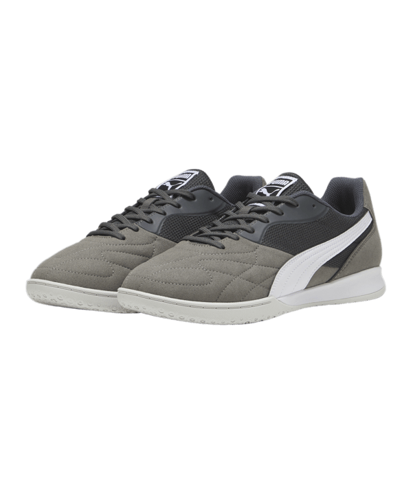 PUMA KING Top IT Halle Grau Weiss F05 - grau