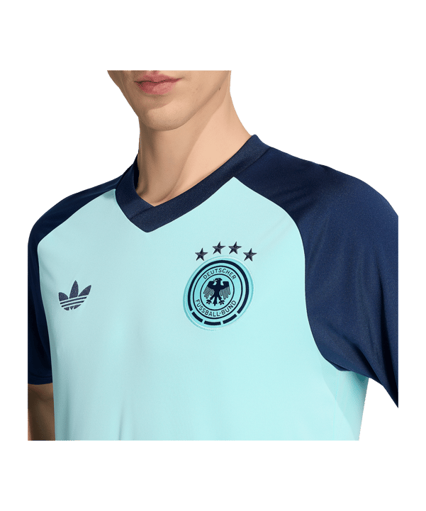 adidas DFB Deutschland Prematch Trikot Away WM 2026 Türkis - tuerkis