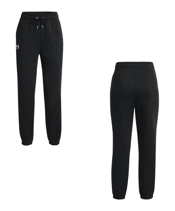 Under Armour Essential Jogginganzug Damen Schwarz - schwarz