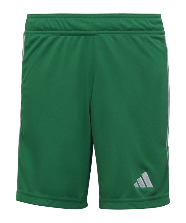 adidas Tiro 23 Short Kids Dunkelgrün Weiss