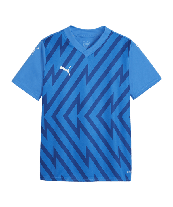 PUMA teamGLORY Trikot Kids Blau Weiss Blau F02 