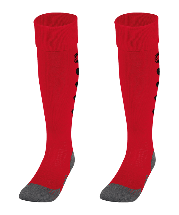 JAKO Roma Stutzenstrumpf Rot Schwarz F81
