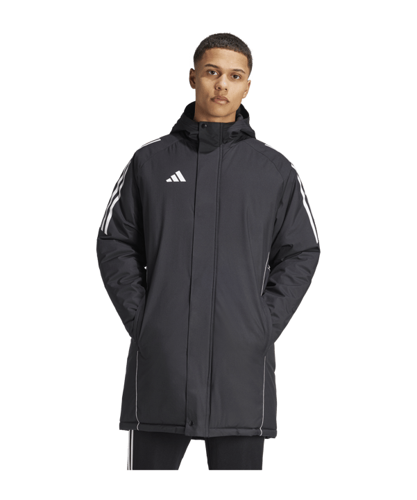 adidas Tiro 24 Winterjacke Schwarz Weiss - schwarz