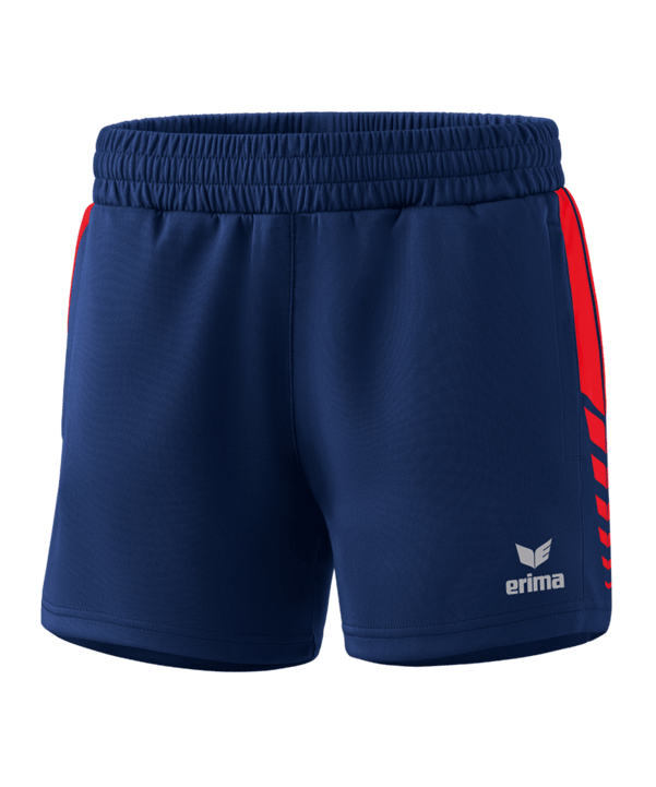 Erima Six Wings Worker Short Damen Dunkelblau Rot
