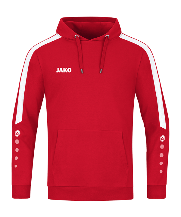 JAKO Power Hoody Rot Weiss F100