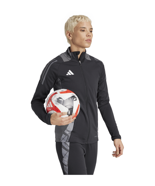adidas Tiro 24 Competition Trainingsjacke Damen Schwarz - schwarz