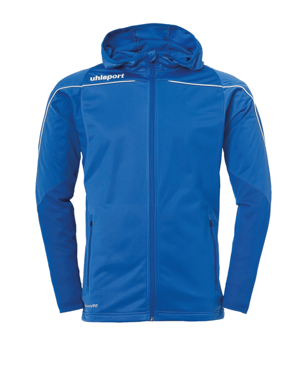 Uhlsport Stream 22 Kapuzenjacke Blau Weiss F03