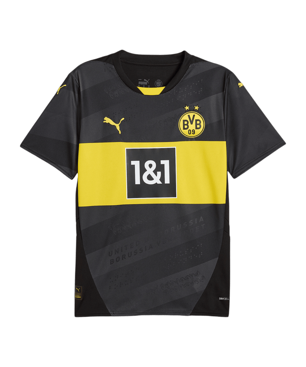 PUMA BVB Dortmund Trikot Away 2024/2025 Schwarz F02 - schwarz
