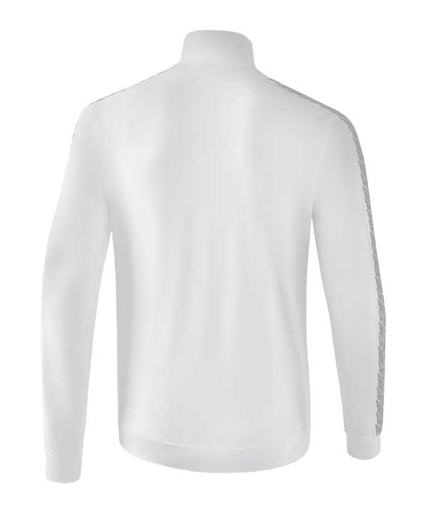 Erima Essential Team Tracktop Jacke Weiss Grau - weiss