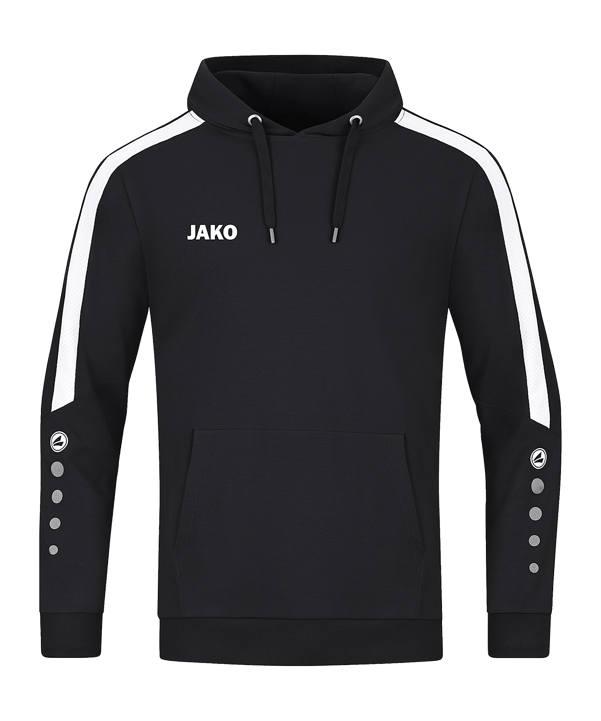 JAKO Power Hoody Damen Schwarz Weiss F800