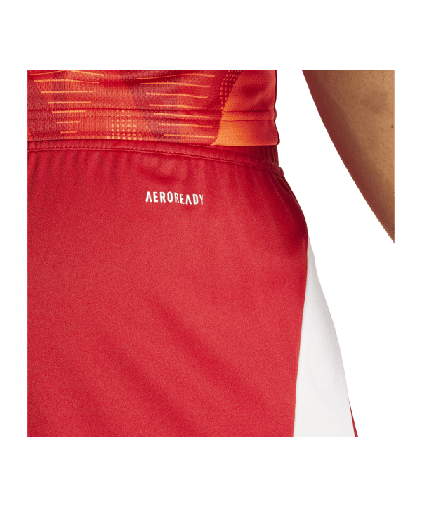 adidas Tiro 24 Short Rot Weiss - rot