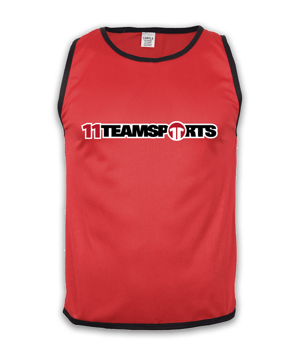 Cawila Leibchen 11teamsports 3er Set Rot - rot