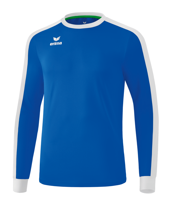 Erima Retro Star LA Trikot langarm Blau Weiss - blau