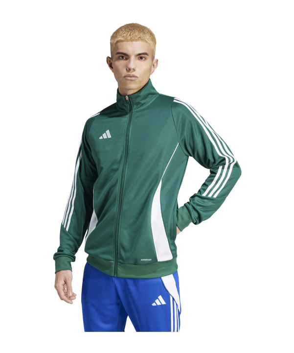 adidas Tiro 24 Trainingsjacke Grün Weiss
