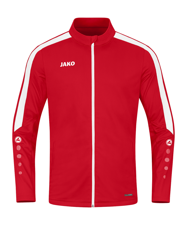 JAKO Power Polyesterjacke Rot Weiss F100