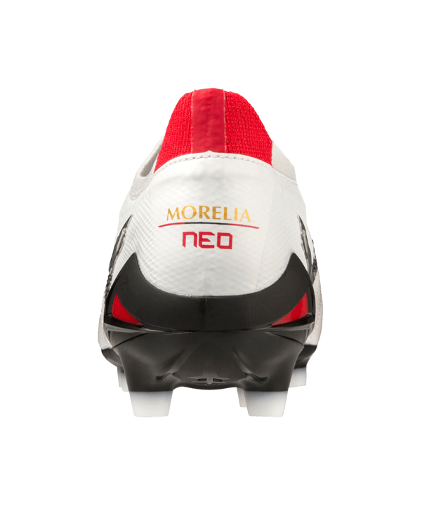 Mizuno Morelia Neo IV Made in Japan FG Special Edition Weiss Schwarz Rot F09 - weiss