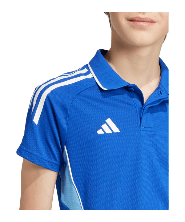 adidas Tiro 25 Competition Polo Kids Blau - blau