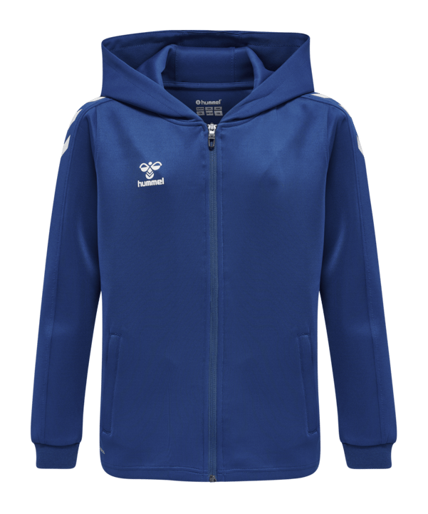 Hummel hmlCORE XK Kapuzenjacke Kids Blau F7045 - blau