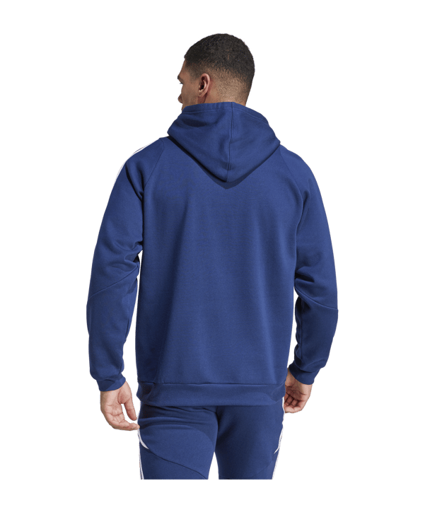 adidas Tiro 24 Hoody Blau Weiss | - blau