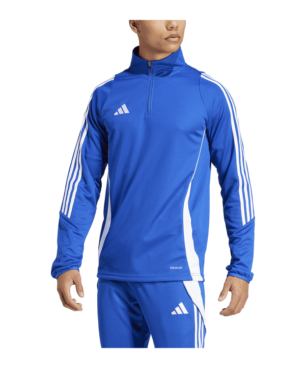 adidas Tiro 24 Trainingstop Blau Weiss - blau