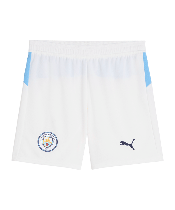 PUMA Manchester City Short Home 2025/2026 Kids Weiß F22 - weiss