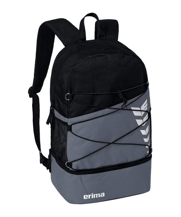 Erima Six Wings Rucksack mit Bodenfach Grau