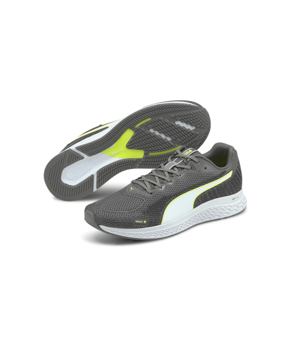 PUMA Speed Sutamina 2 Running Grau Gelb F05 - grau