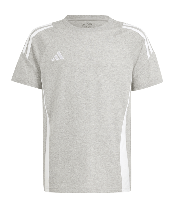adidas Tiro 24 T-Shirt Kids Grau Weiss