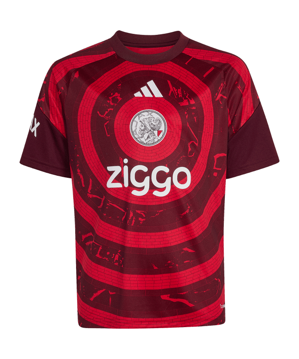 adidas Ajax Amsterdam Pre-Match Trikot 2026/2027 Kids Rot - rot