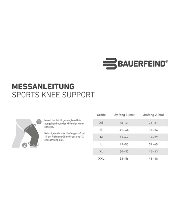 Bauerfeind Sports Bandage Schwarz - schwarz