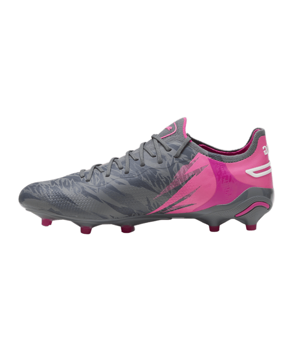 PUMA KING Ultimate Rush FG/AG Grau Pink F01 - grau