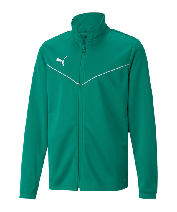 PUMA teamRISE Poly Trainingsjacke Kids Grün F05
