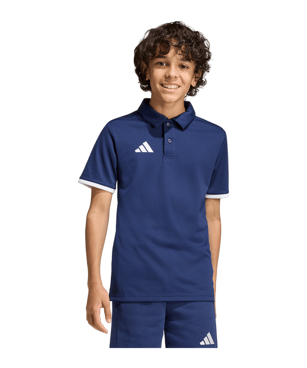 adidas Entrada 26 Polo Kids Dunkelblau 