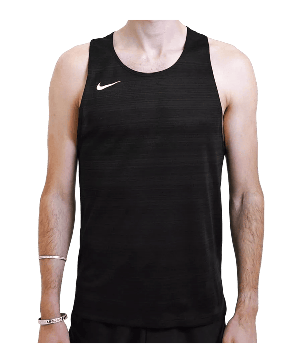 Nike Dry Cool Miler Tank Top Running Schwarz F010 - schwarz