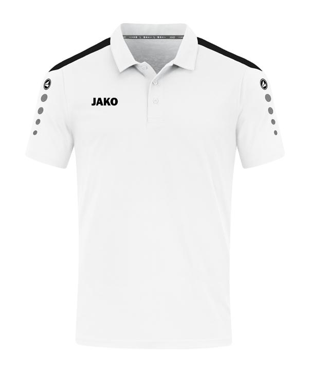 JAKO Power Poloshirt Weiss Schwarz F000