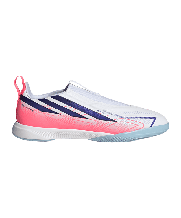 adidas F50 Hyperfast League Laceless IN Kinder Weiß - weiss