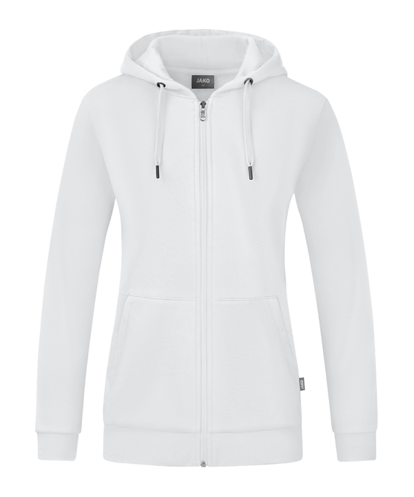 JAKO Organic Kapuzenjacke Damen Weiss F000