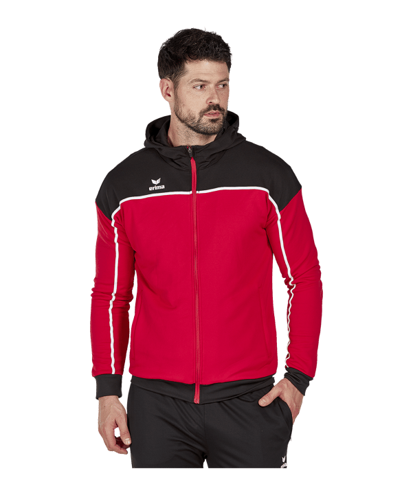 Erima Change by Kapuzenjacke Rot Schwarz