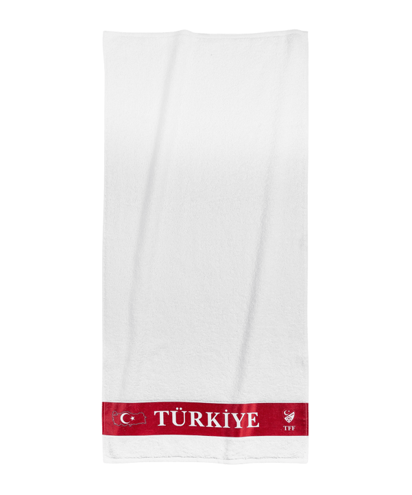 TFF Türkei Handtuch 50x100cm EM 2024 Weiss