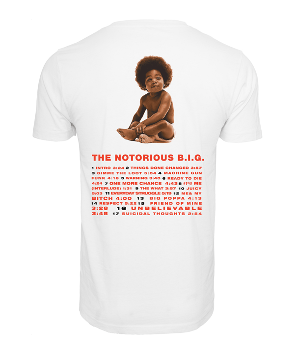 Mister Tee N Big Ready to Die T T-Shirt Weiss - weiss