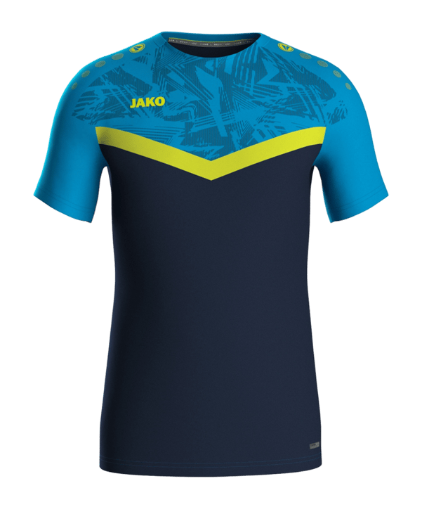 JAKO Iconic T-Shirt Blau Gelb F914