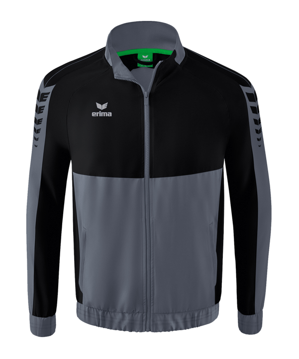 Erima SIX WINGS Präsentationsjacke Grau Schwarz