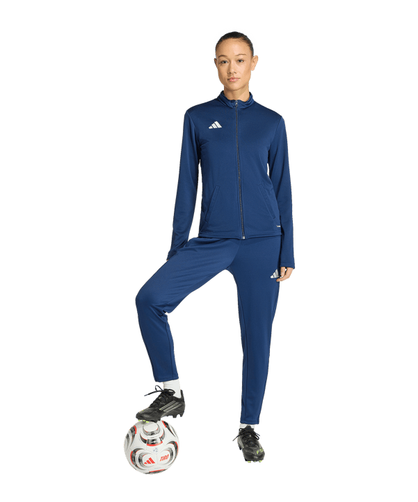 adidas Entrada 26 Trainingsjacke Damen Dunkelblau - weiss