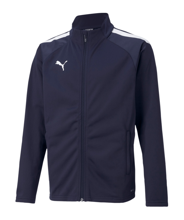 PUMA teamLIGA Trainingsjacke Kids Blau Weiss F06 - blau
