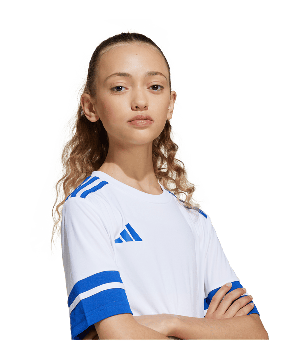 adidas Squadra 25 Trikot Kids Weiss/Blau | - weiss