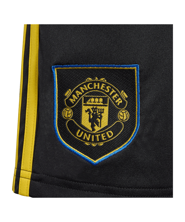 adidas Manchester United Short 3rd 2025/2026 Kids Schwarz - schwarz