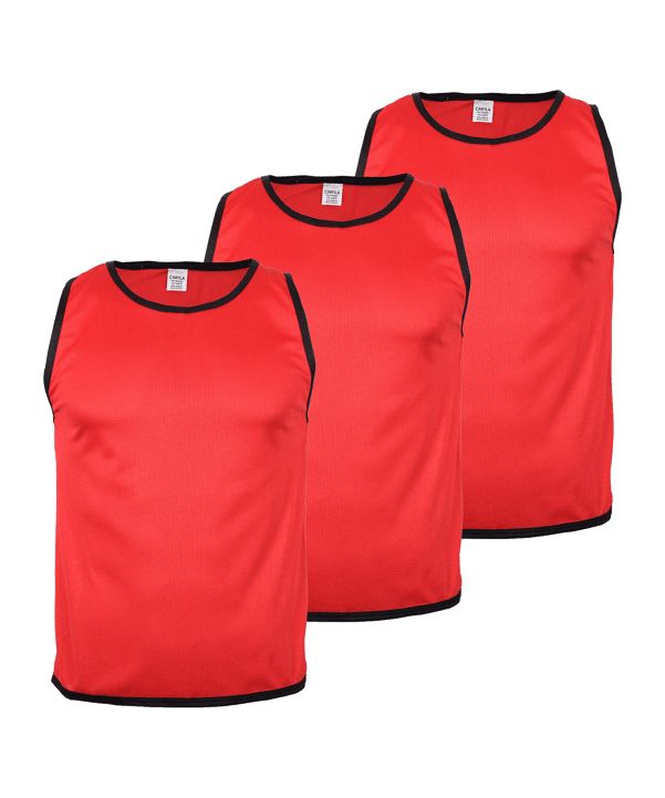 Cawila Trainingsleibchen Academy 3er Set Kids Rot